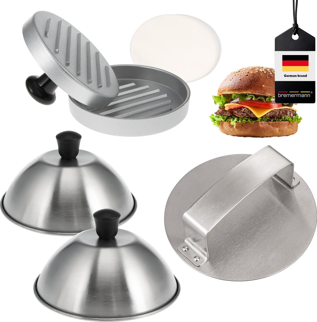 bremermann Set à burger 5 pièces, y compris deux presses à Image du produit 