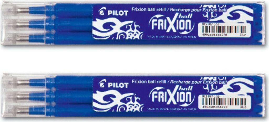 Pilot Frixion Ball Ersatzminen 0.7 blau - 6er-Set Produktbild 