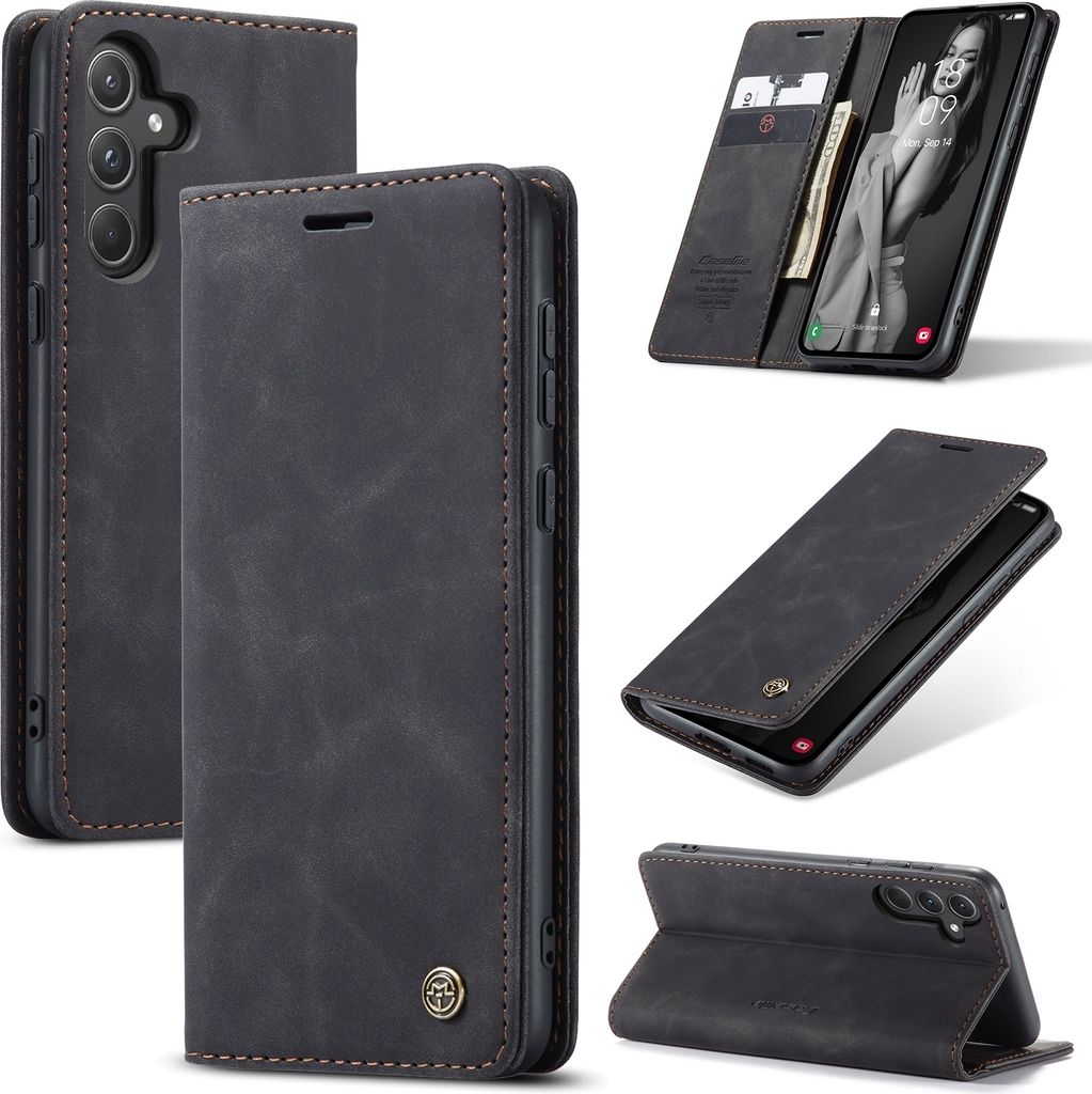 Klapphülle für Samsung Galaxy A55 5G (Case Me) - Schwarz Produktbild 