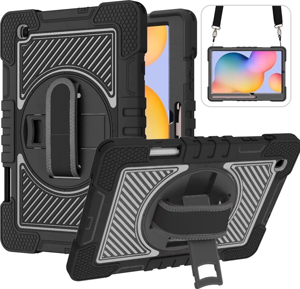 Custodia 360° Samsung Tab S6 Lite 2024/2022/2020: Protezione Ibrida