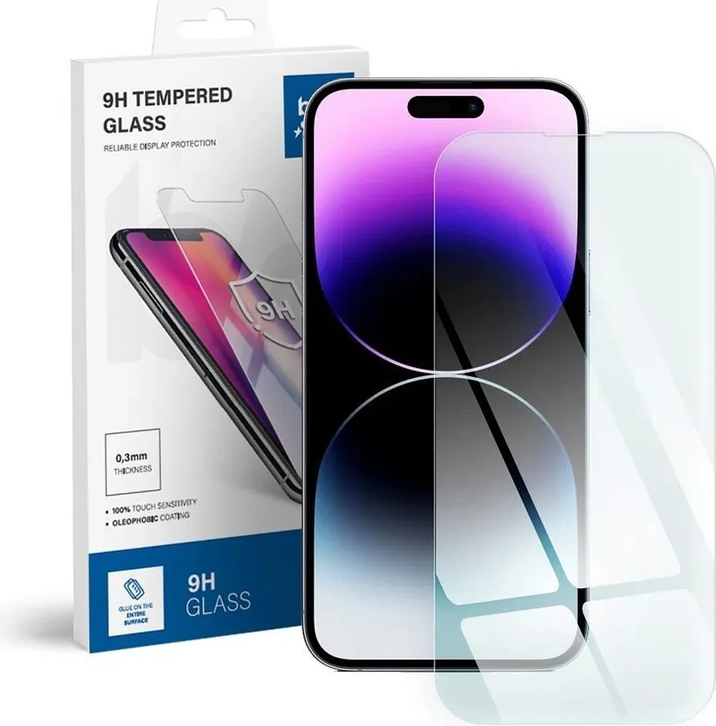 Film protection écran iPhone 14 Pro Max - Verre trempé Blue Star 9H