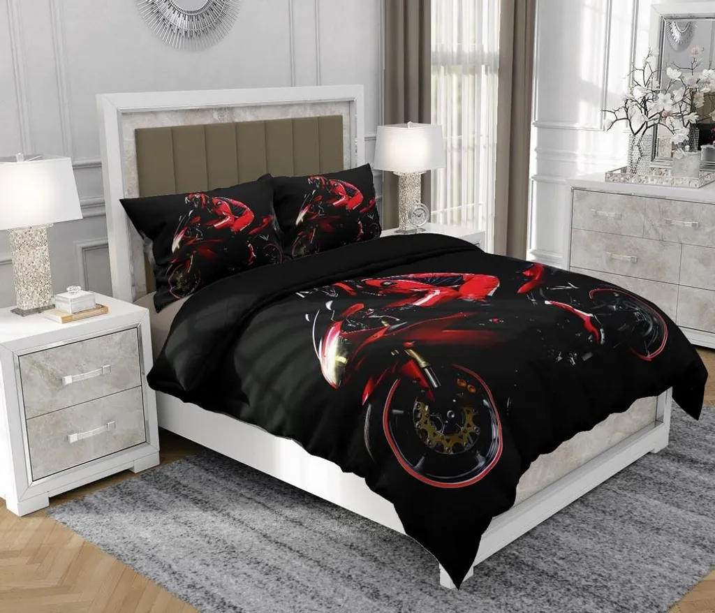 Biancheria Letto SOVIO So.0339 3 Pezzi Cotone 140x200 per B&B