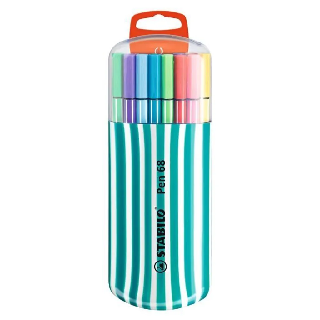Crayons de Couleur pour École et Loisirs - STABILO 20 Pièces Hexagonal