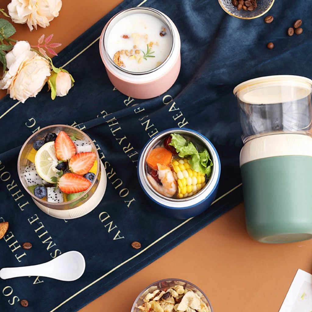 700ml Praktischer Müslibecher, To Go Becher Lunchpot Produktbild 5