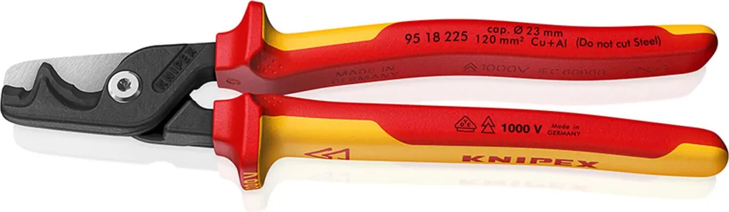 Cesoia KNIPEX StepCut XL 9518225 | Taglio Cavi 120mm² Isolamento VDE - 1