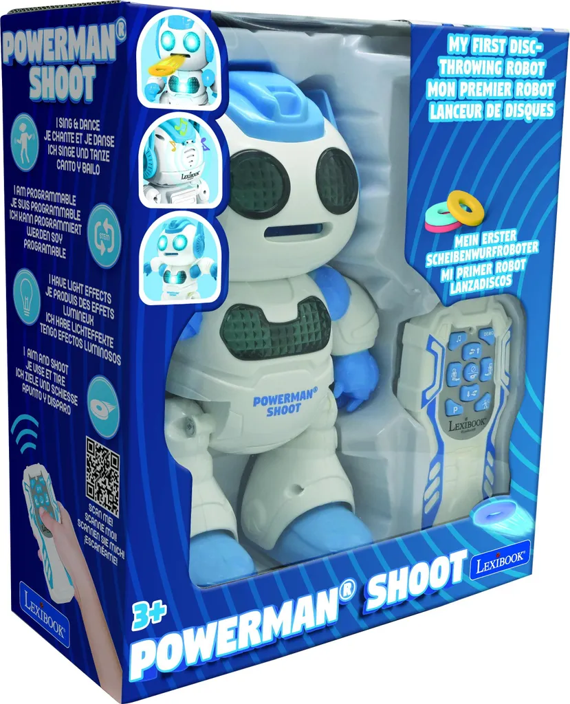 Jouet robot télécommandé Powerman Shoot Lexibook éducatif pour enfant