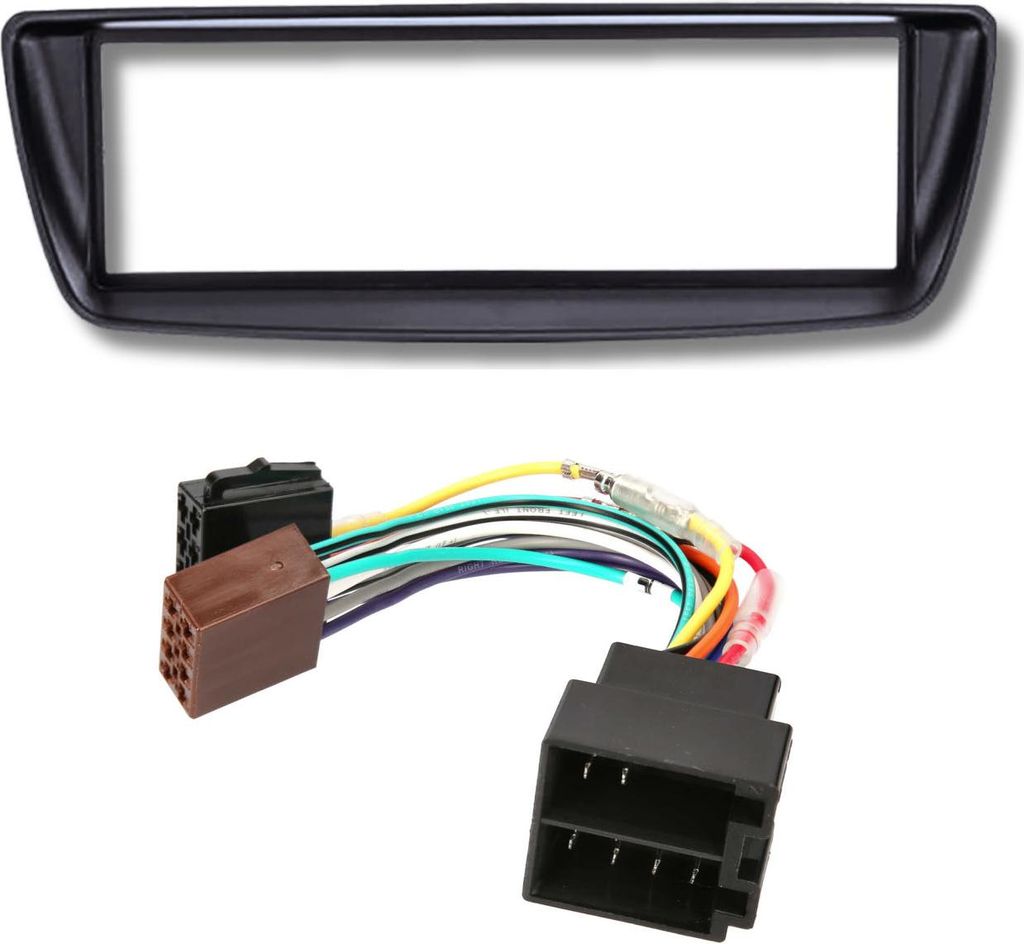 Audioproject A229 -10 - Autoradio Radioblende SET für CITROEN C1 Peugeot 107 Radioadapter ISO Einbaurahmen schwarz