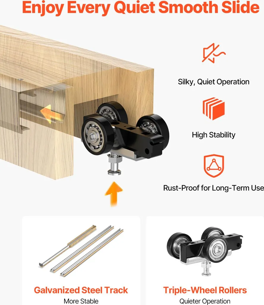Structure de Porte Escamotable en Acier pour Gain de Place Intérieur - 4