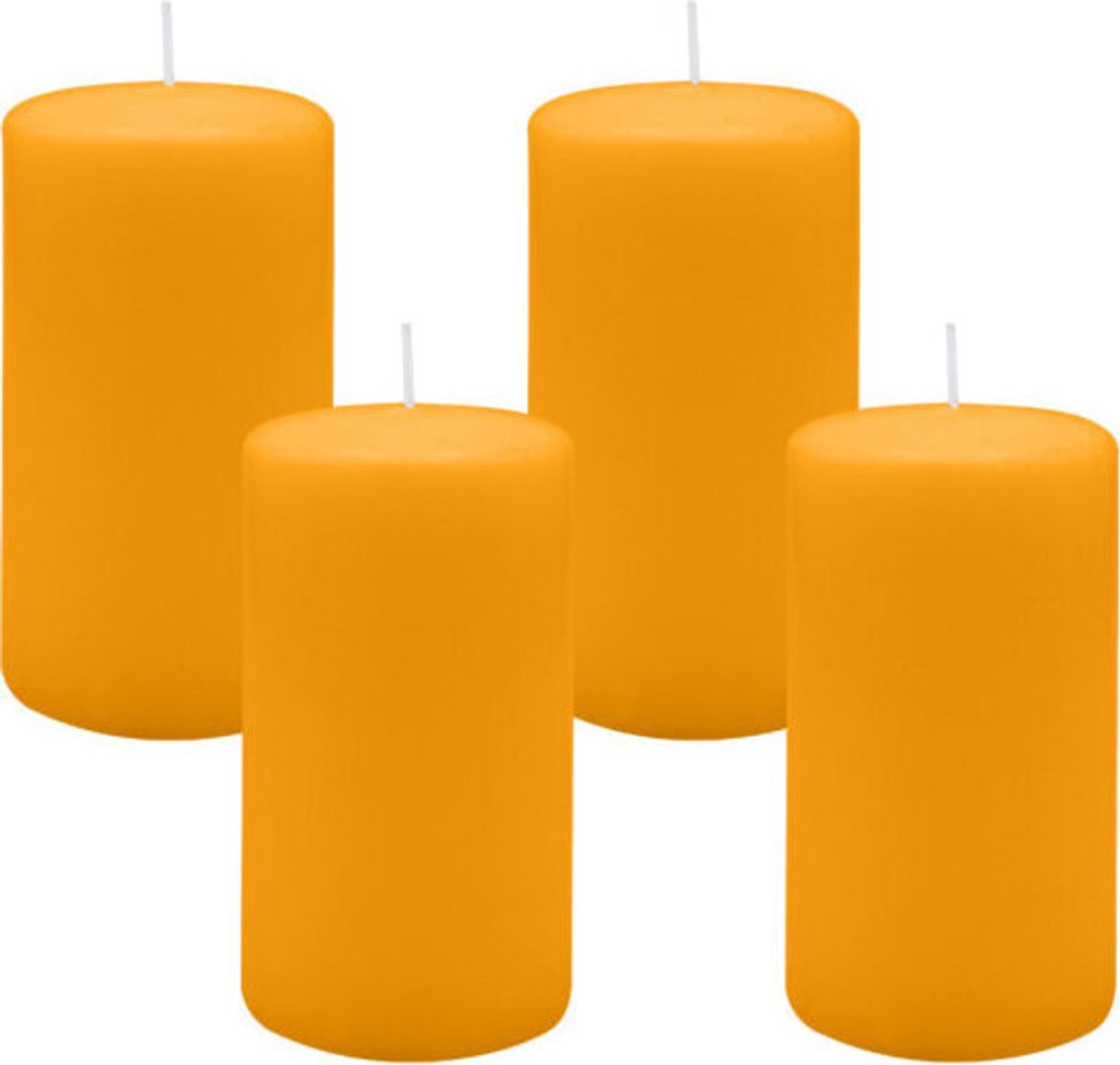 4er Set Adventskranzkerzen Honig Ø 70 x 130 mm