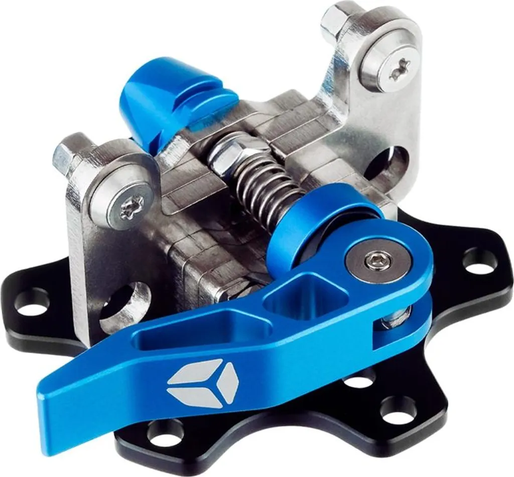 Système Quick Release universel côté base bleu pour changer de volant