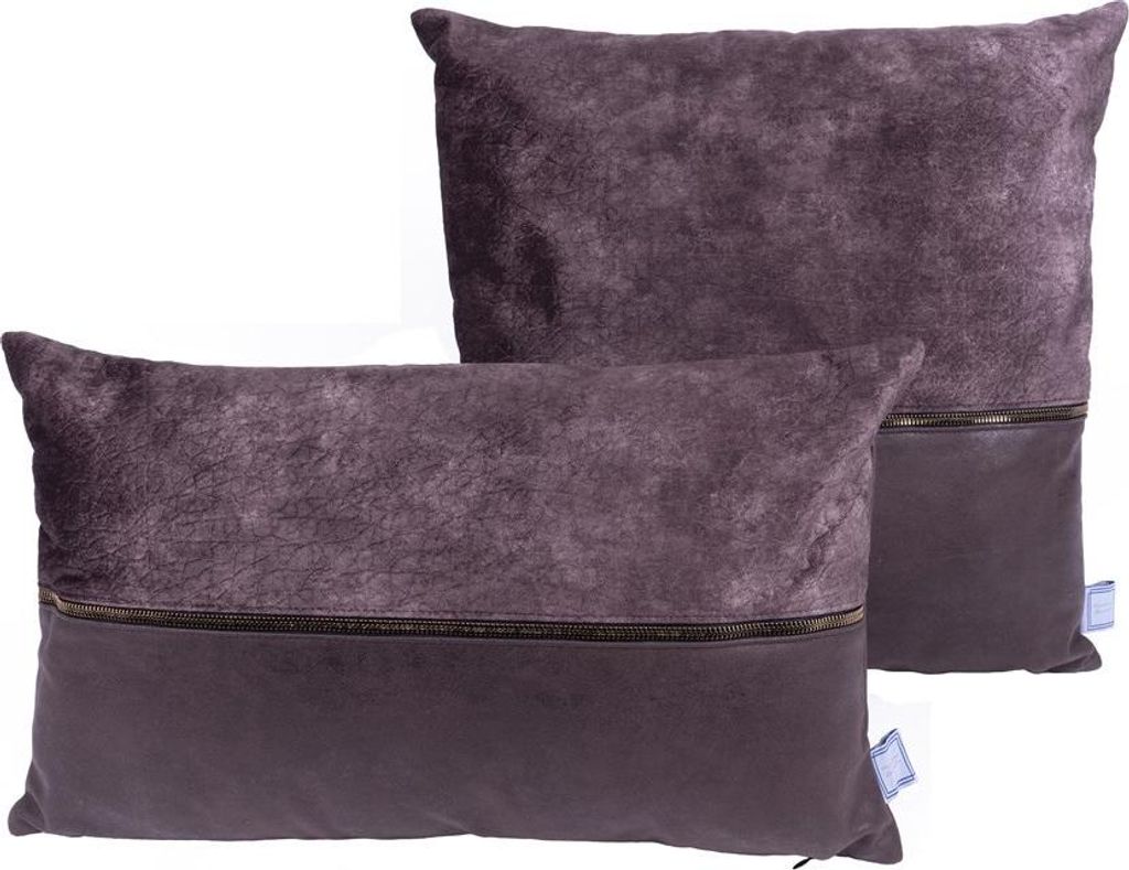 Dekokissen Picco 100 2er-Set Grau / Braun