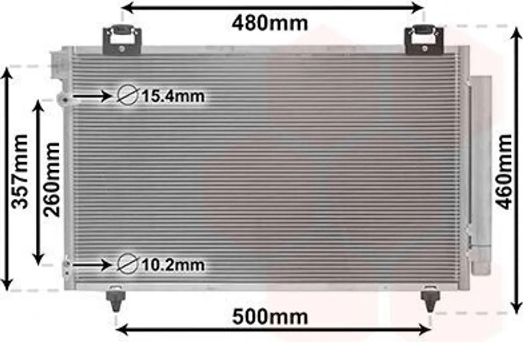 VAN WEZEL 53005392 Condenseur de Climatisation pour Toyota Avensis T25