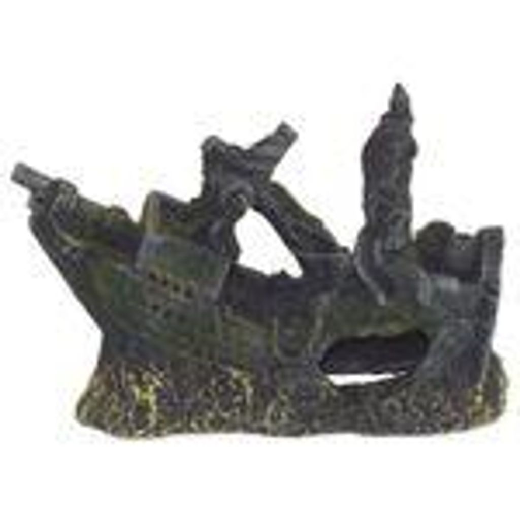 Aquarium Deko Schiffswrack ca. 12,5x4,5x9 cm