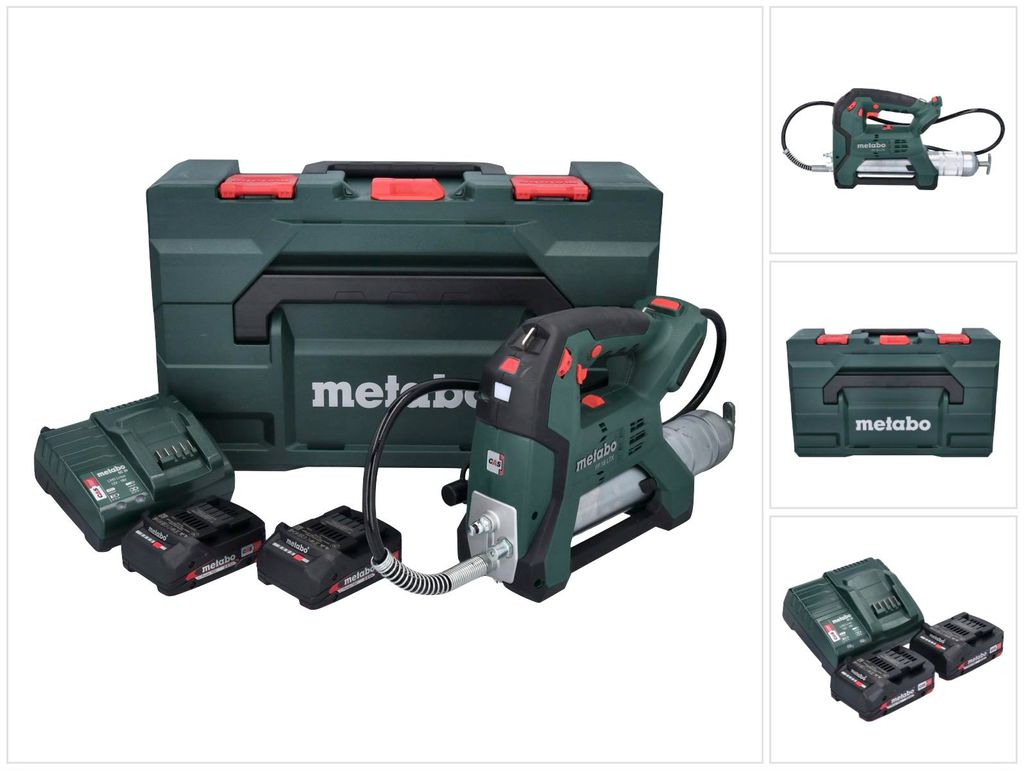 Metabo FP18LTX Akku-Fettpresse 1200mm 690bar 2x2Ah 18V Produktbild 