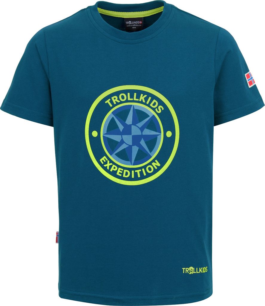 Trollkids Kinder T-Shirts Marine 807-151 Grösse 176