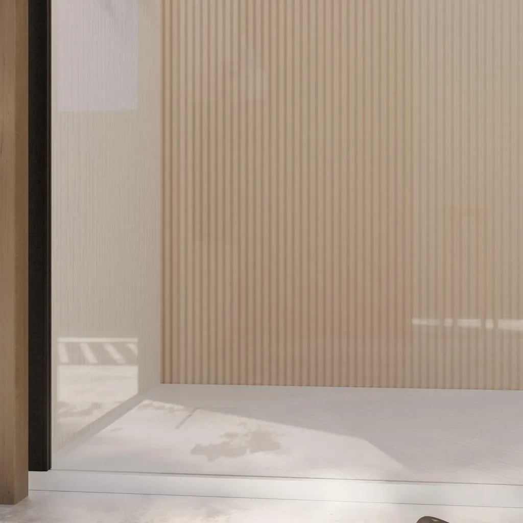 Paroi de douche 80 cm verre anticalcaire contre les traces de calcaire