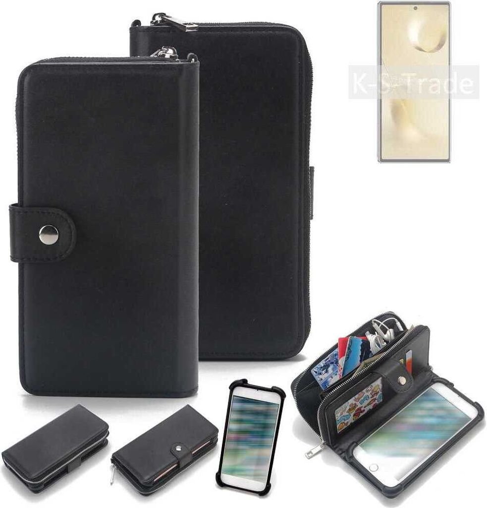K-S-Trade 2in1 Handyhülle Schutzhülle kompatibel mit Xiaomi Mi MIX Fold 2 & Portemonnee Cover Handy Hülle Case Etui Geldbörse Wallet Bookstyle