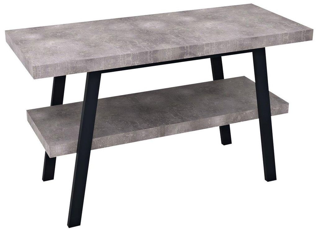 Sapho TWIGA Waschtisch 120x72x50 cm, schwarz matt/Cement