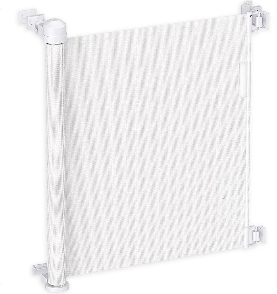 Goliving Rollbares Treppenschutzgitter – Sicherheitsgitter - 10x150 - Mesh - Weiß