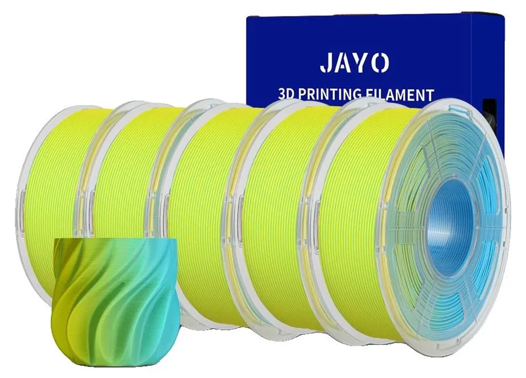 Filamento 3D Giallo-Ciano di Lusso | Estetica e Solidità per Designer
