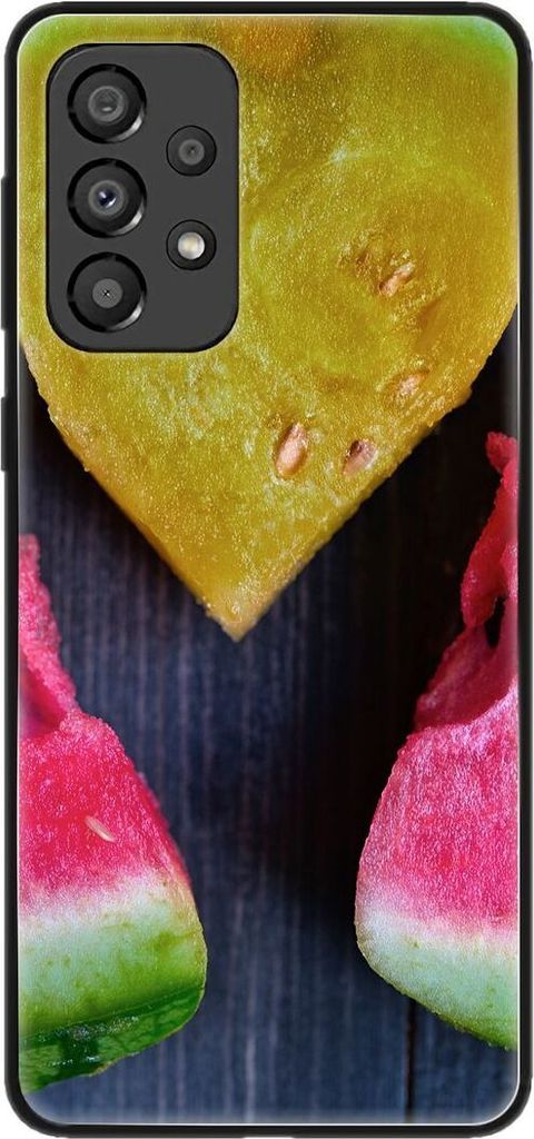 König Design Hülle kompatibel mit Samsung Galaxy A33 5G Kunststoff Soft Handyhülle - Handy Case Wassermelone