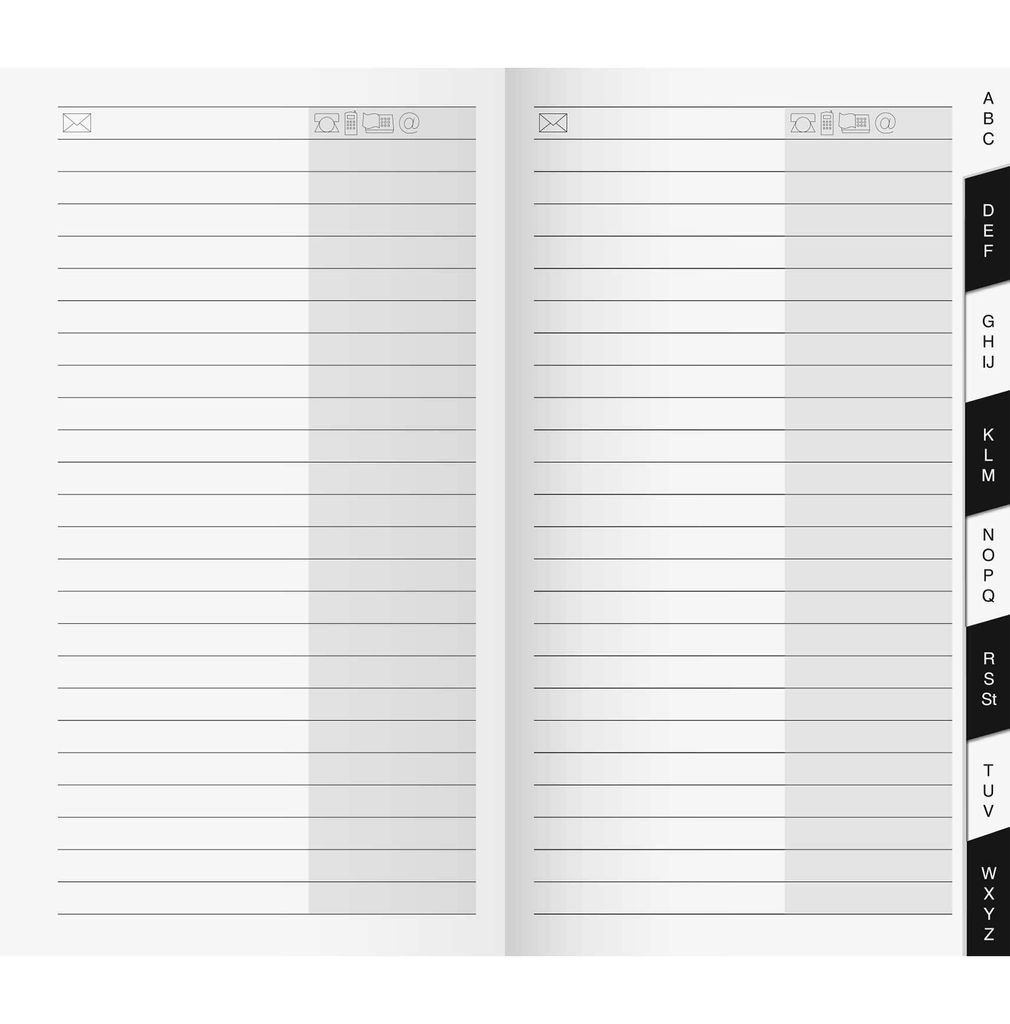 BRUNNEN Registerheft 7,8x15,3cm fürKalender - 1070040