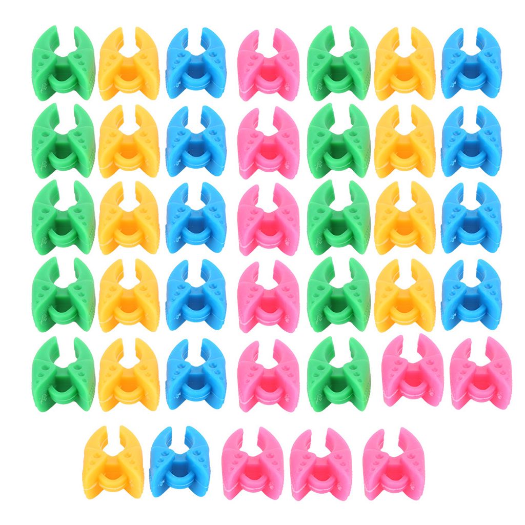 40 clips de fixation en silicone colorés pour accessoires Image du produit 