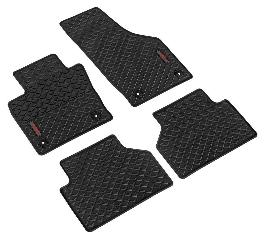 Pilot, Set Maßgefertigte Matten aus Öko-Gummi - kompatibel für Audi Q3 (10/11>12/18)