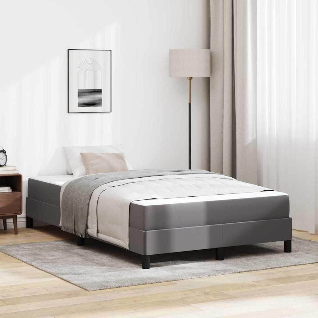 Maison Exclusive - Bettrahmen mit Matratze Grau 120 x 190 cm Stoff