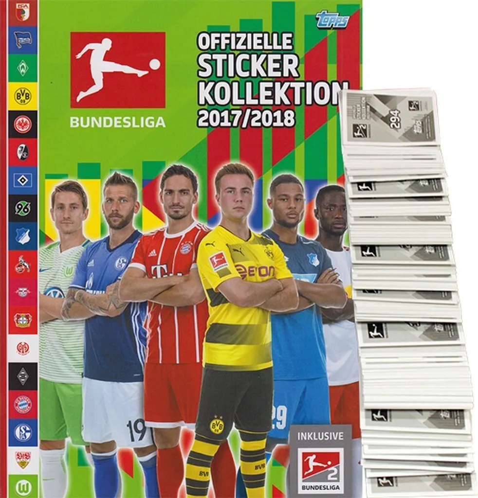 Finissez l'Album Topps Bundesliga 2017/18 sans Stickers Manquants