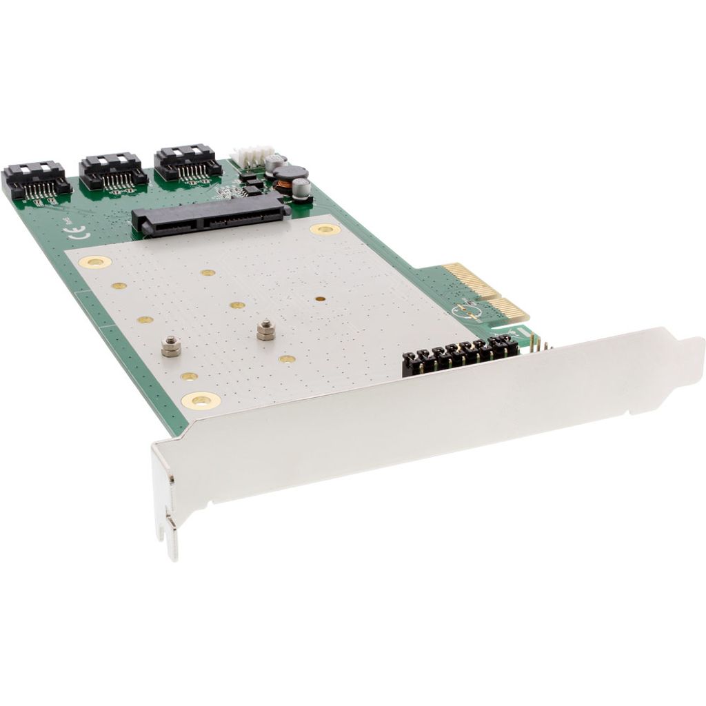 InLine 76617I, Pcie, SATA, PCI 2.0, 6 Gbit/s, 10 Gbit/s, 0, Obrázok produktu 