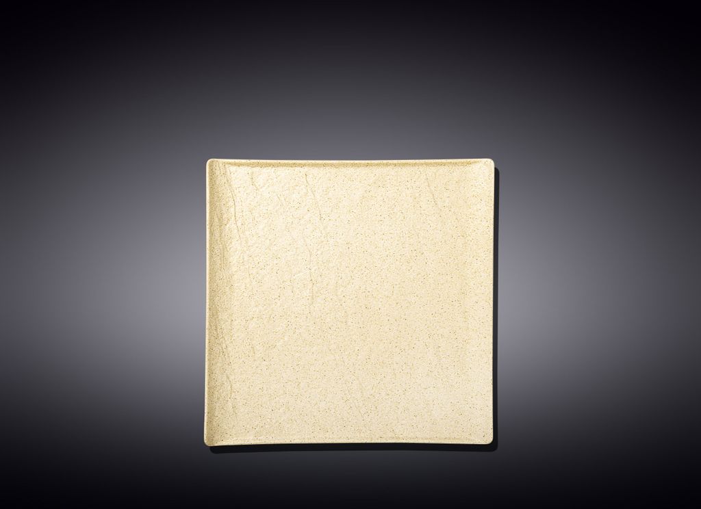Wilmax Platte 13x13 cm Sand Porzellan WL-661304/A