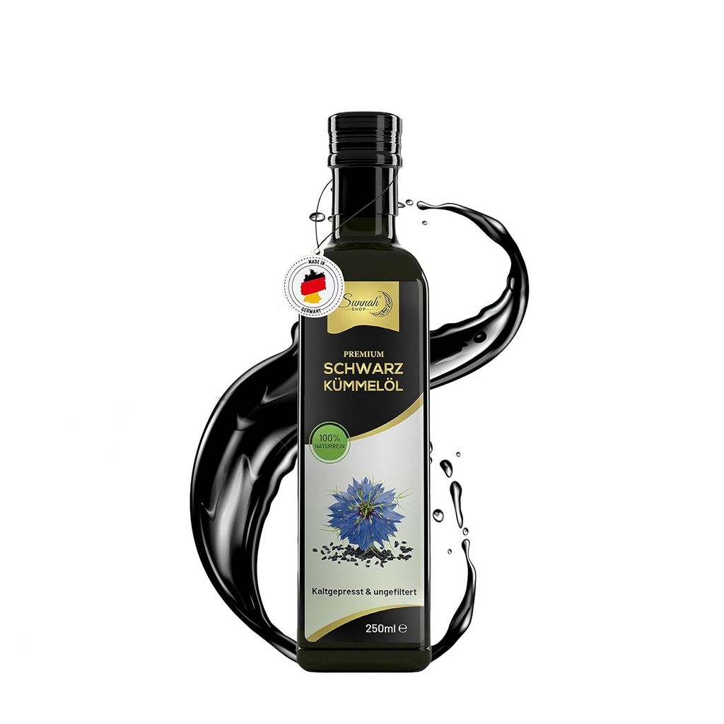 Sunnah Shop® Schwarzkümmelöl 100 ml ungefiltert & Produktbild 