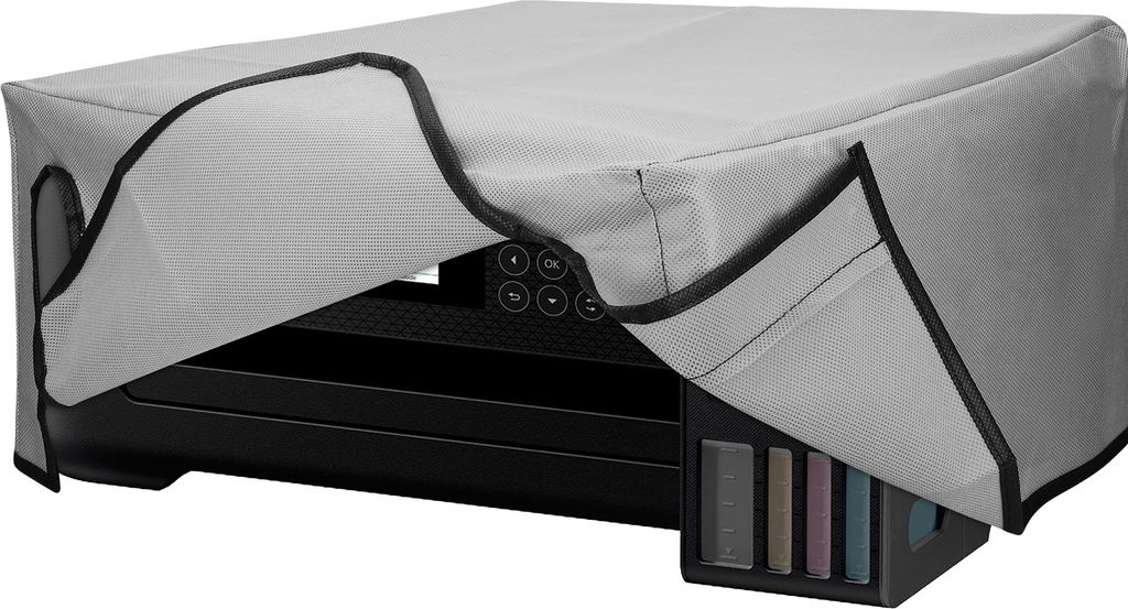 kwmobile Cover kompatibel mit Epson EcoTank ET-2850 / EcoTank ET-2856 / Home XP-5200 - Tasche Hülle Drucker - Staubschutzhülle Schutzhaube Schutz...
