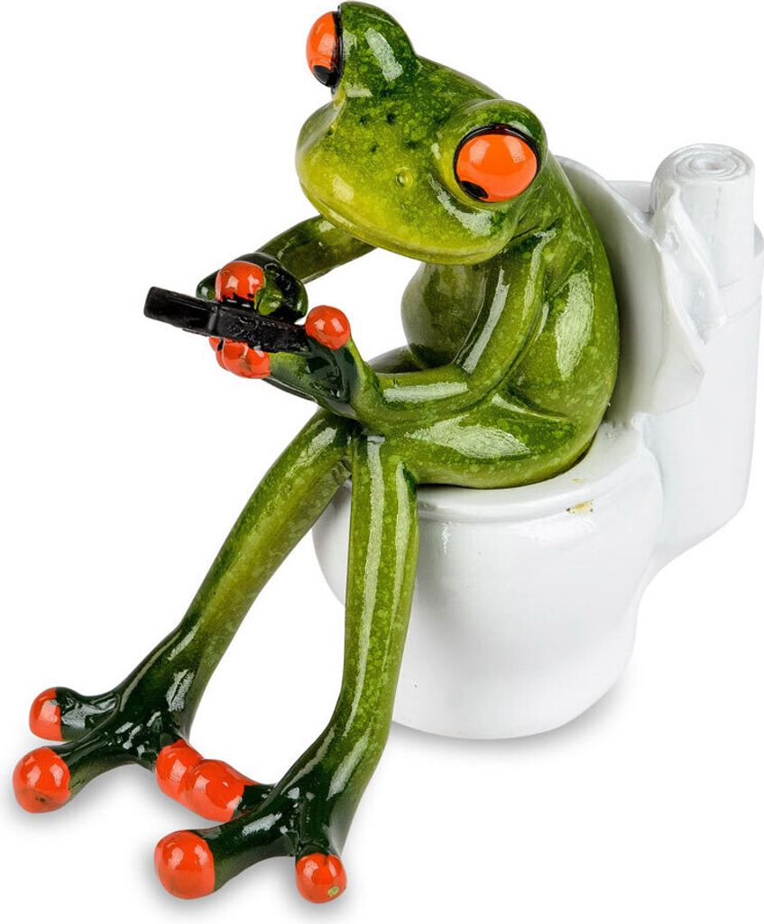 Dekofigur Frosch-Toilette formano Produktbild 