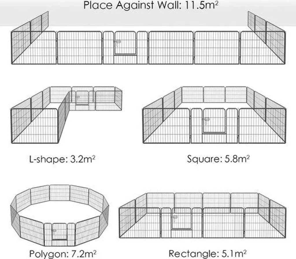 Cage pour chien en métal anti-évasion avec bac lavable pour chiot XXL