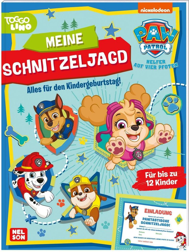PAW Patrol Mitmachbuch: Meine Schnitzeljagd: Alles für den Kindergeburtstag! | Einladungskarten, Schatzkarte, Rätsel und Urkunden für bis zu 12 ...