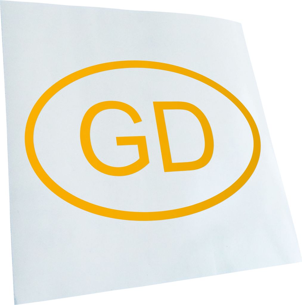 Kiwistar - Autoaufkleber - Grenada GD Heckscheibe - Aufkleber für Auto Kfz Fahrrad, LKW, Truck Mofa