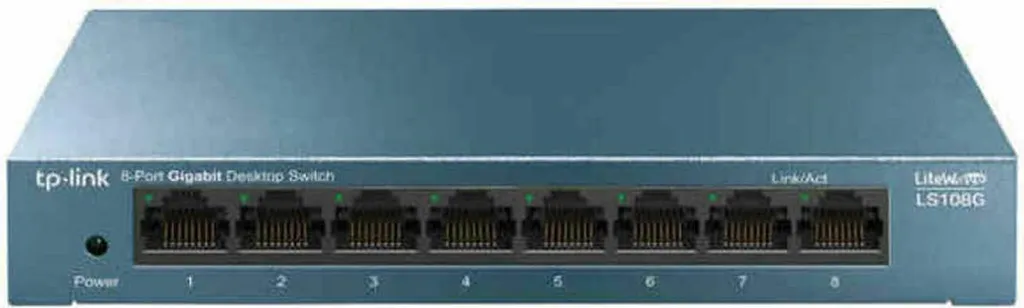 TP-Link LS108G Switch 8 Porte Gigabit | Offerta Networking Metallo