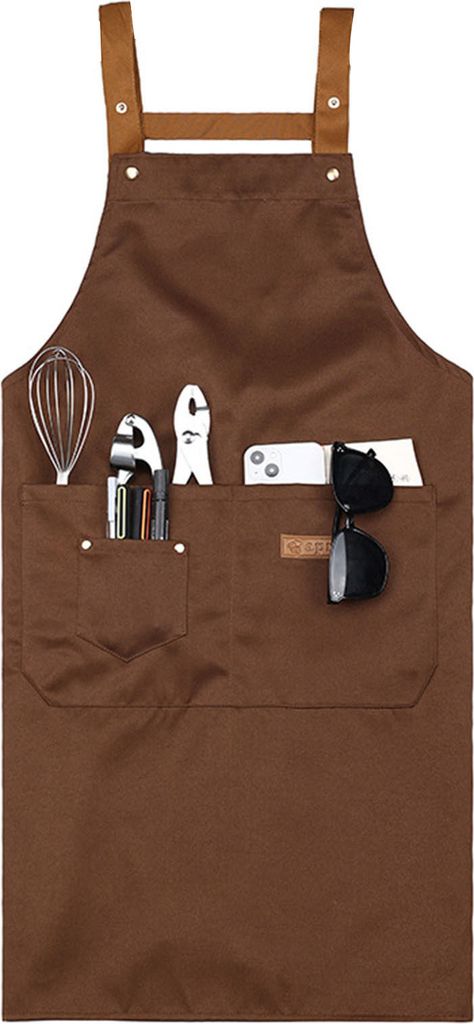 Küchenschürze mit Tasche, verstellbarem Riemen, wasserdicht, Antifouling, Reinigungsschürze, Kochschürze, Küchenbedarf