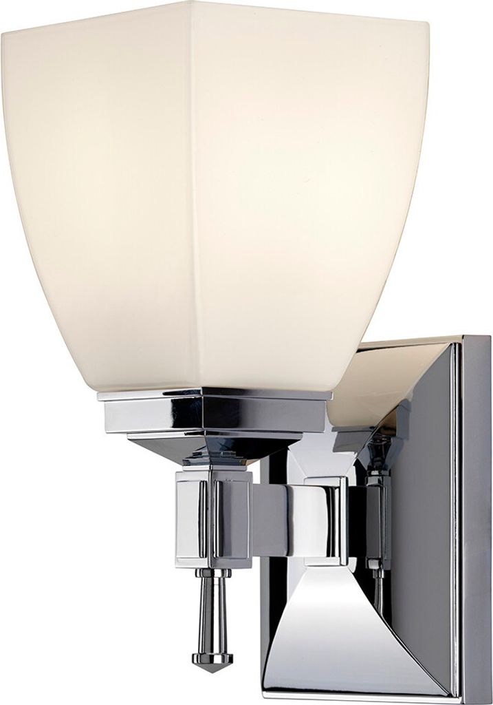 Elstead Shirebrook LED Wandleuchte G9 Chrom IP44 Produktbild 