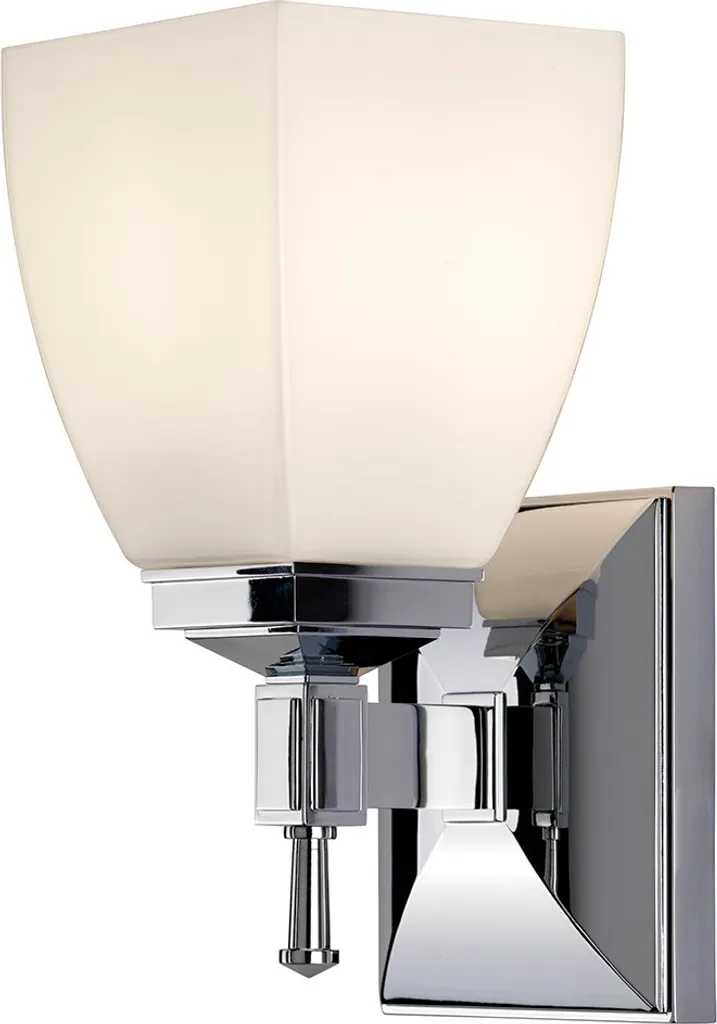 Luminaire salle de bain Shirebrook en métal chrome poli IP44 23x11cm G9