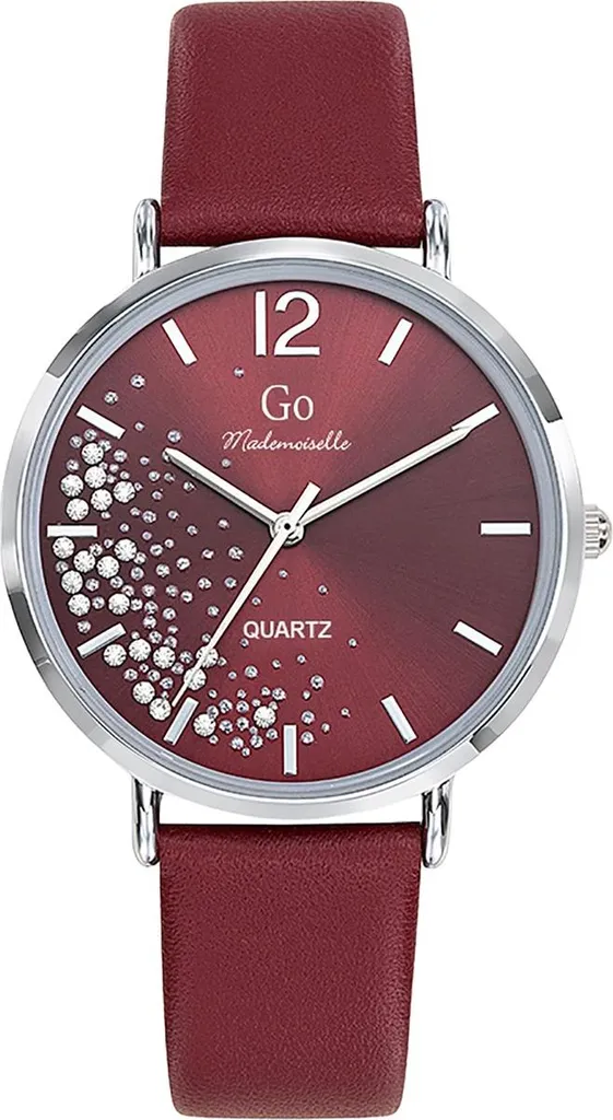 Montre Girl Only Mademoiselle rouge UGO699356 avec bracelet en cuir