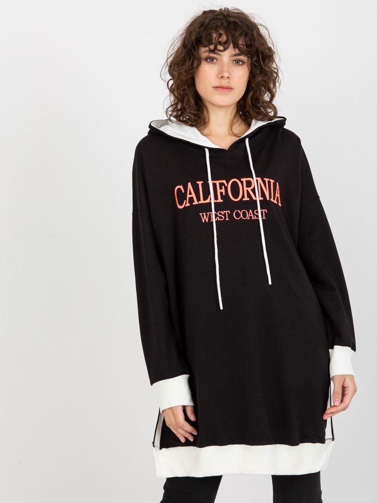 Viton Langes Sweatshirt für Damen Linenwen schwarz One size
