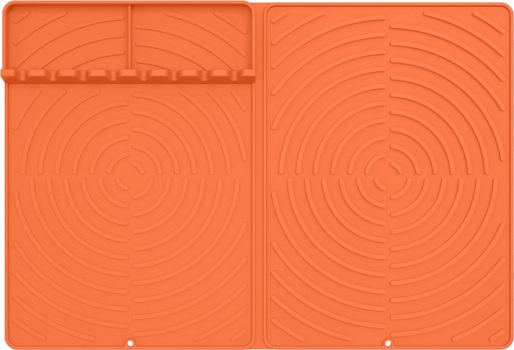 Abtropfmatte aus Silikon, große, faltbare Abtropfmatte für die Küche, rutschfeste Abtropfunterlage für die Küchentheke