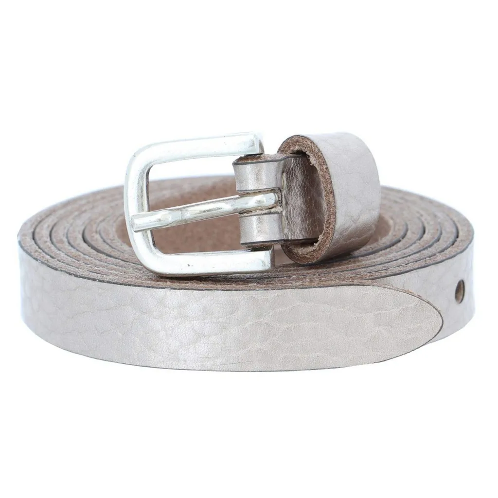 Vanzetti Cintura in Pelle Chain Reaction 15mm Gold Metallic W85