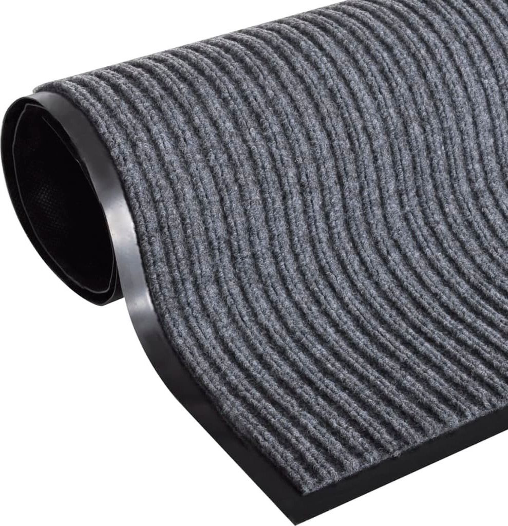 vidaXL Zerbino PVC Grigio 90x120 cm Immagine del prodotto 