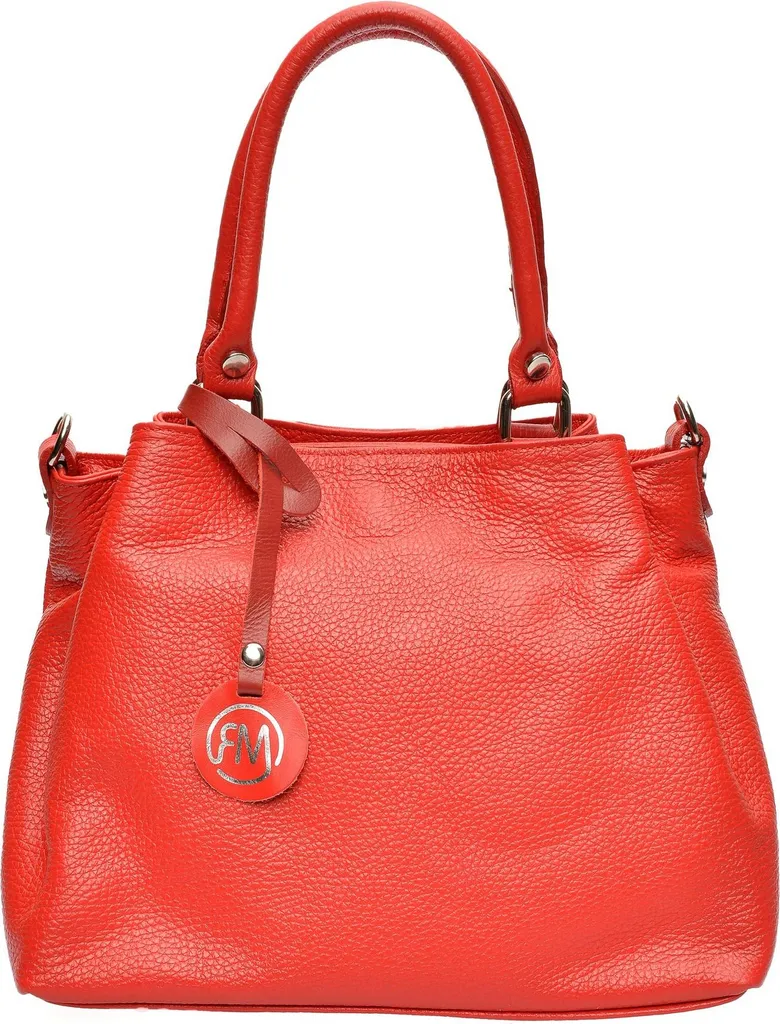 Grand sac hobo rouge en cuir véritable Roberta M RM 1959 avec anse souple