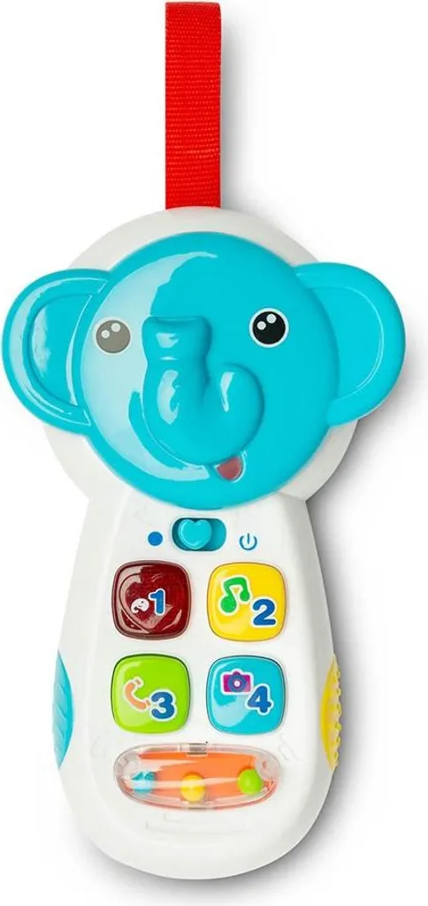 Jouet interactif TOYZ téléphone éléphant bleu pour éveil de bébé