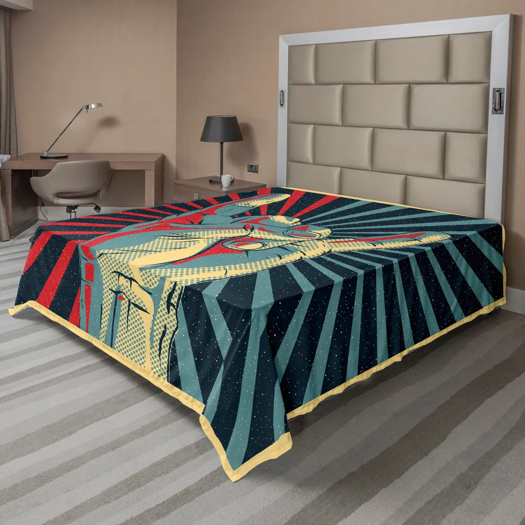 Drap plat décoratif Signe Rocker Multicolore pour Lit Double 244x205 cm